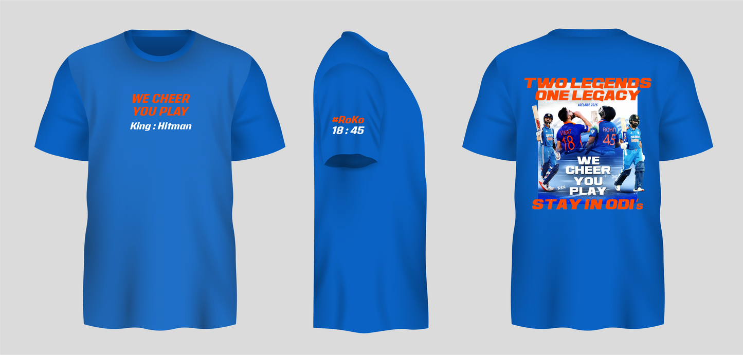 Don’t Retire ODI Tribute T-Shirt – Virat Kohli & Rohit Sharma Fan Edition