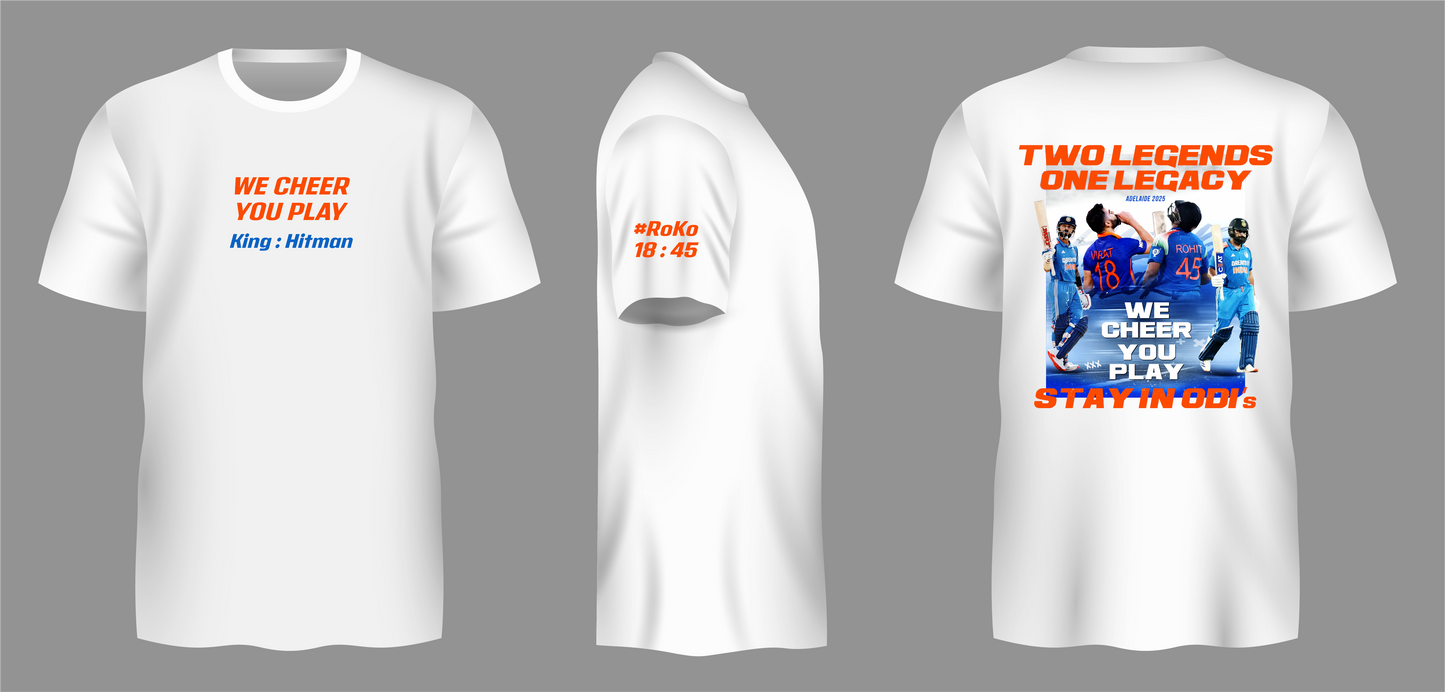 Don’t Retire ODI Tribute T-Shirt – Virat Kohli & Rohit Sharma Fan Edition
